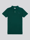 Boys Double Horsemen Polo Shirt in Rain Forest