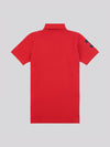 Boys Player 3 Pique Polo Shirt in Haute Red