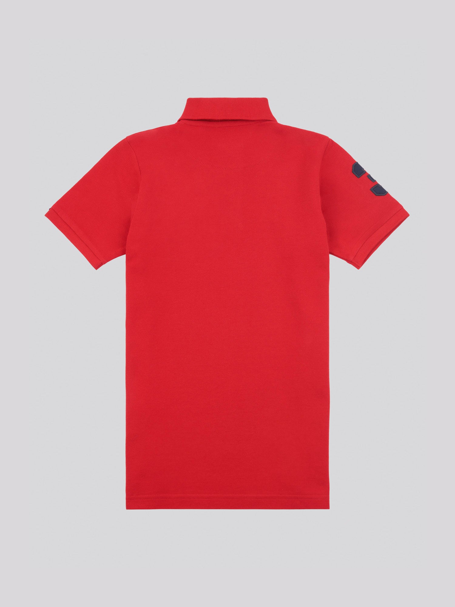 Boys Player 3 Pique Polo Shirt in Haute Red