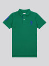 Boys Player 3 Pique Polo Shirt in Lush Meadow