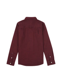 Boys Oxford Shirt in Tibetan Red