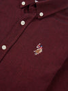 Boys Oxford Shirt in Tibetan Red