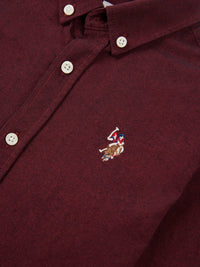 Boys Oxford Shirt in Tibetan Red