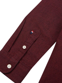 Boys Oxford Shirt in Tibetan Red