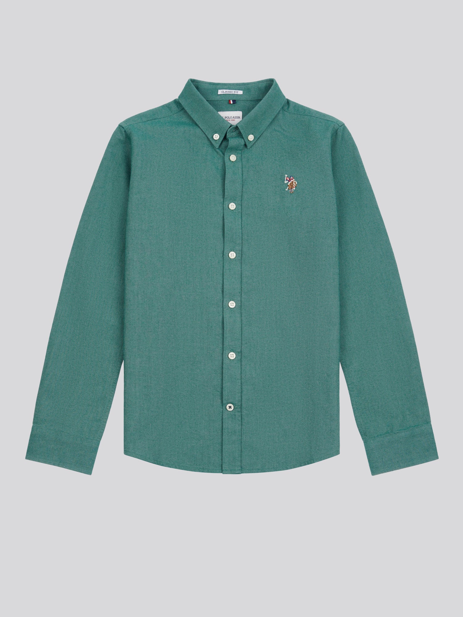 Boys Oxford Shirt in Rain Forest