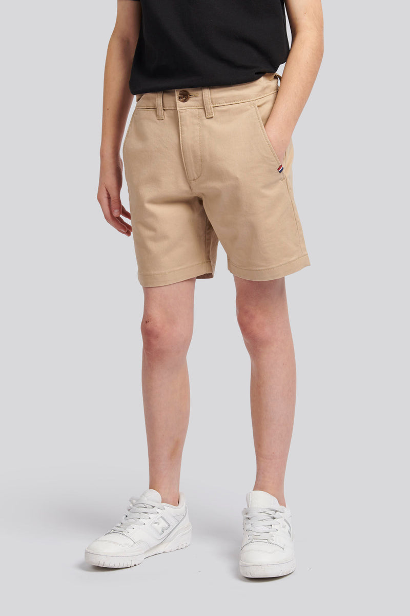 Boys Classic Chino Shorts in Cornstalk