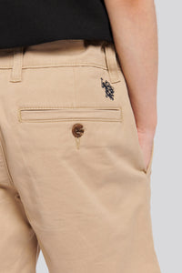 Boys Classic Chino Shorts in Cornstalk