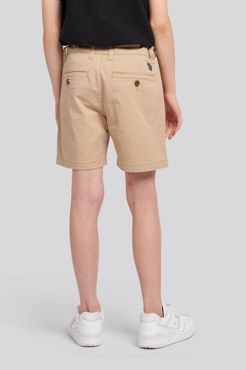 Boys Classic Chino Shorts in Cornstalk