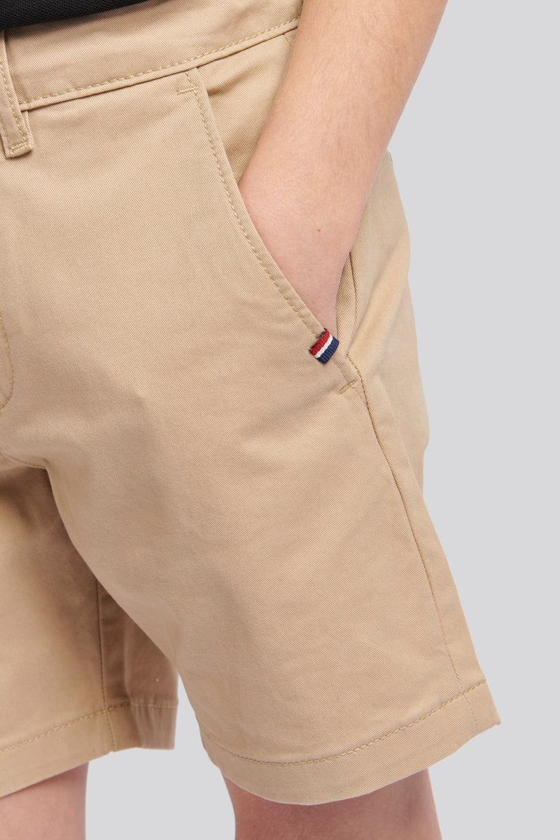 Boys Classic Chino Shorts in Cornstalk