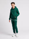 Boys Player 3 Brush Back Hoodie in Rain Forest