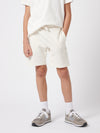 Boys Double Horsemen Sweat Shorts in Whisper White