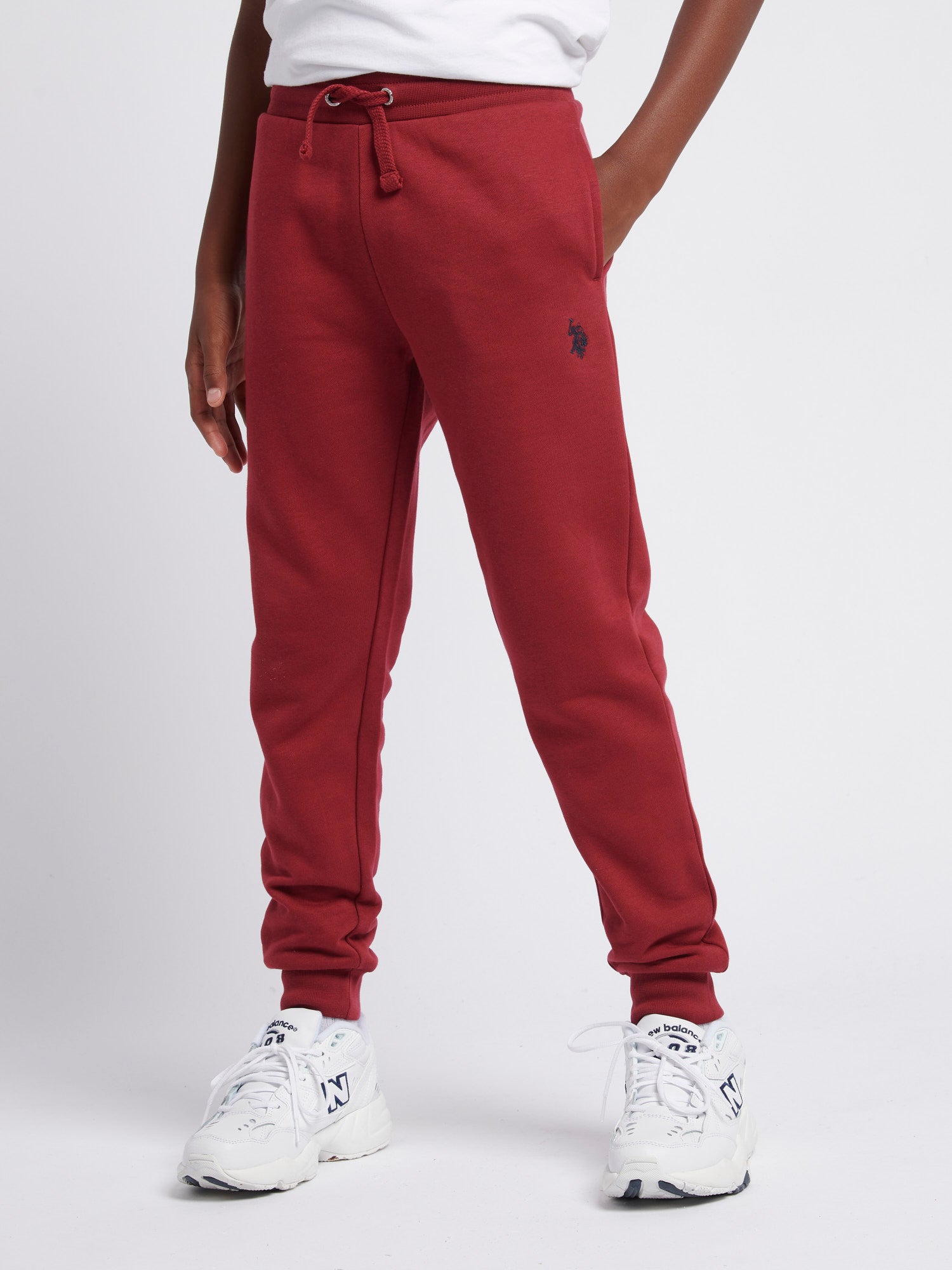 Boys Double Horsemen Joggers in Tibetan Red