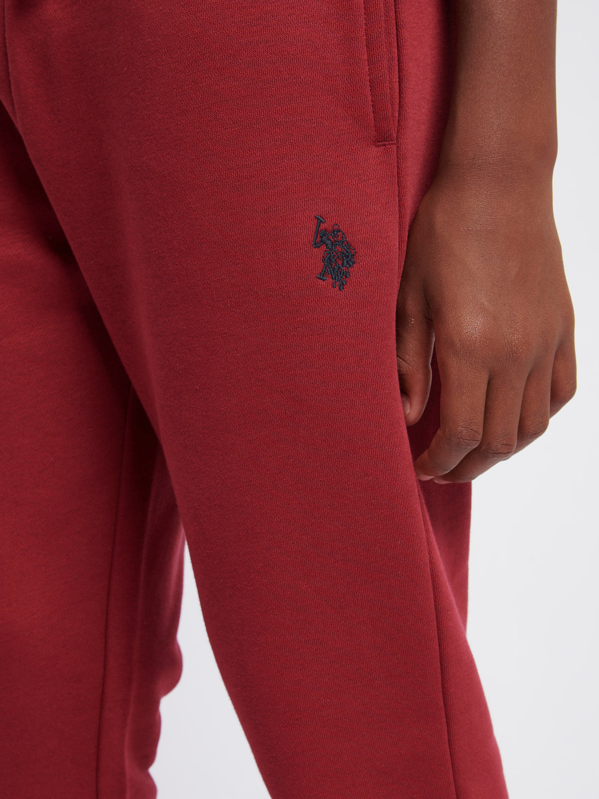 Boys Double Horsemen Joggers in Tibetan Red