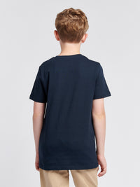 Boys Signature Arch T-Shirt in Dark Sapphire Navy