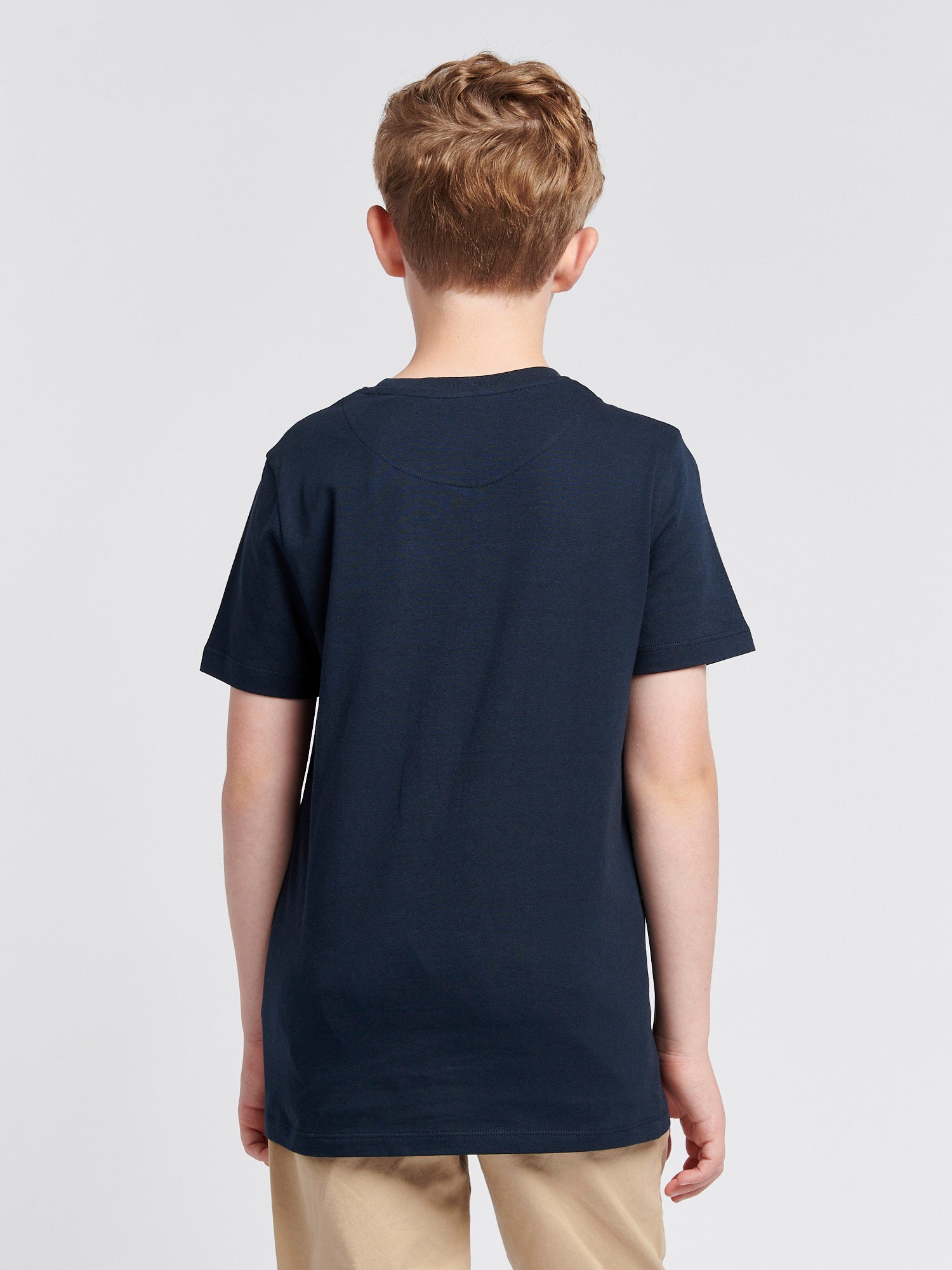 Boys Signature Arch T-Shirt in Dark Sapphire Navy