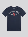 Boys Signature Arch T-Shirt in Dark Sapphire Navy