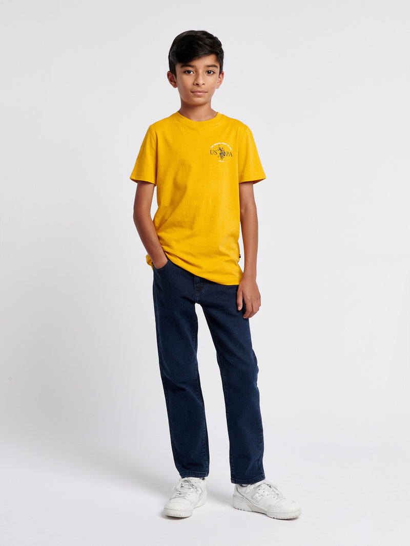 Boys Back Graphic T-Shirt in Mango Mojito