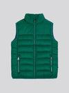 Boys Panelled Quilted Gilet in Rain Forest