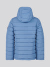 Boys Lightweight Quilt Hooded Puffer Jacket in Blue Horizon