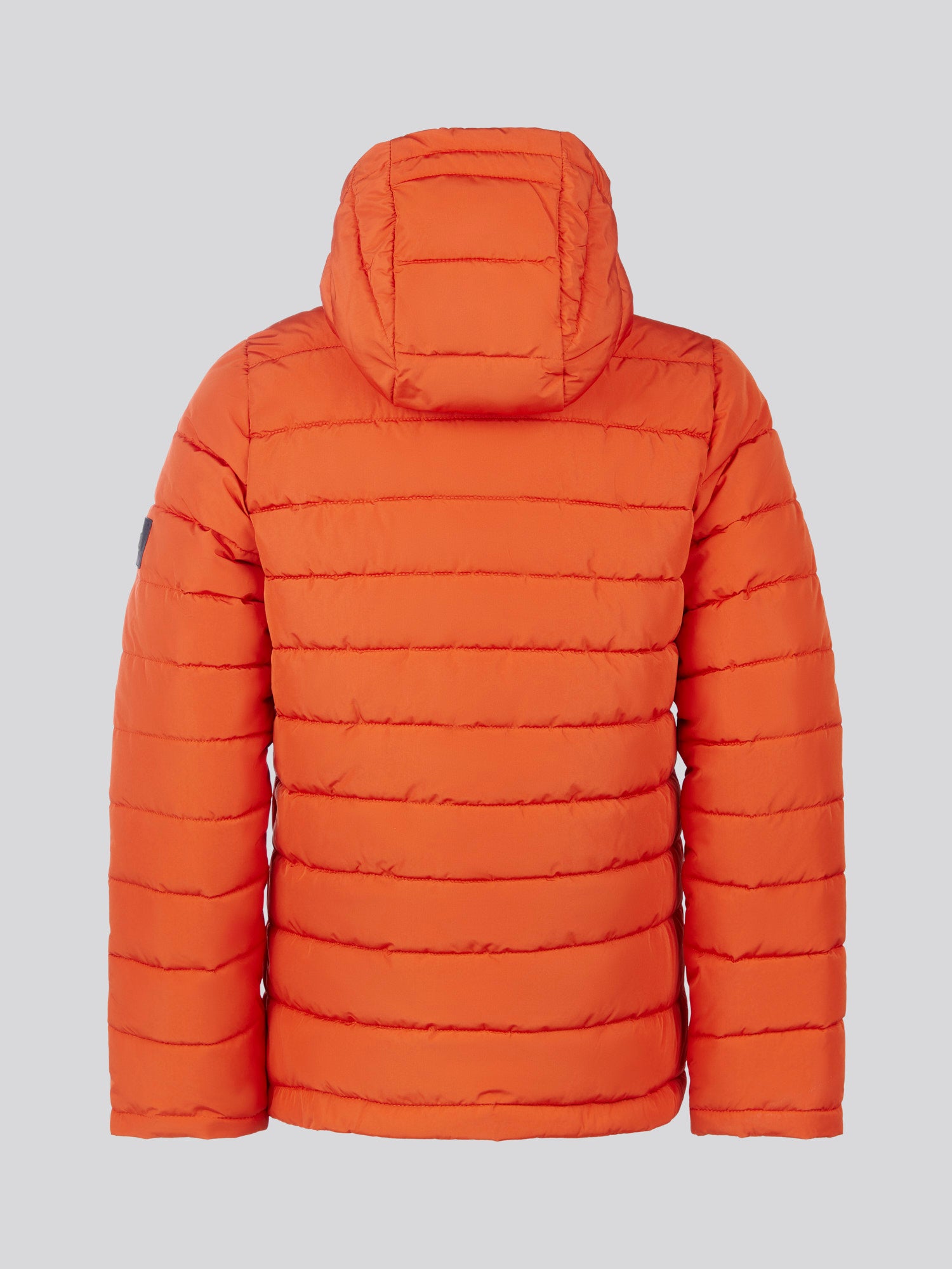 Boys Lightweight Quilt Hooded Puffer Jacket in Burnt Ochre