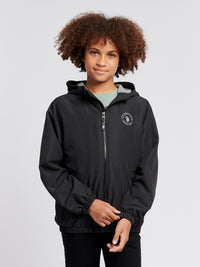 Boys Fleece Lined Windcheater in Black