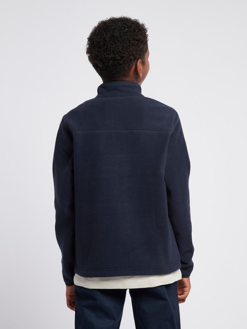 Boys Double Horsemen Polar Fleece in Dark Sapphire Navy