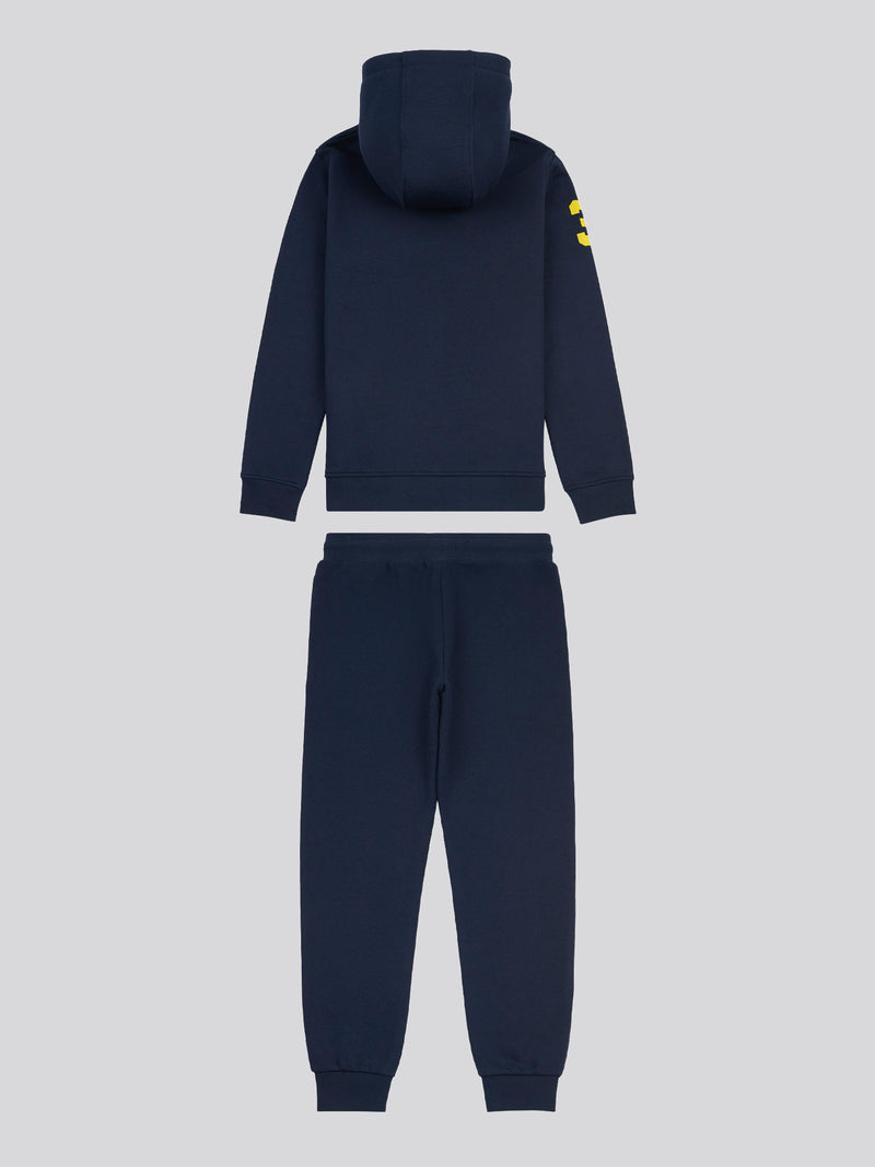 Player 3 Zip Thru Hoodie and BB Jog Set Dark Sapphire Navy / Empire Yellow DHM