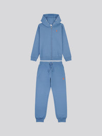 DHM Zip Thru Hoodie and BB Jog Set Blue Horizon