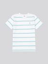 Terry Stripe Tshirt Bright White