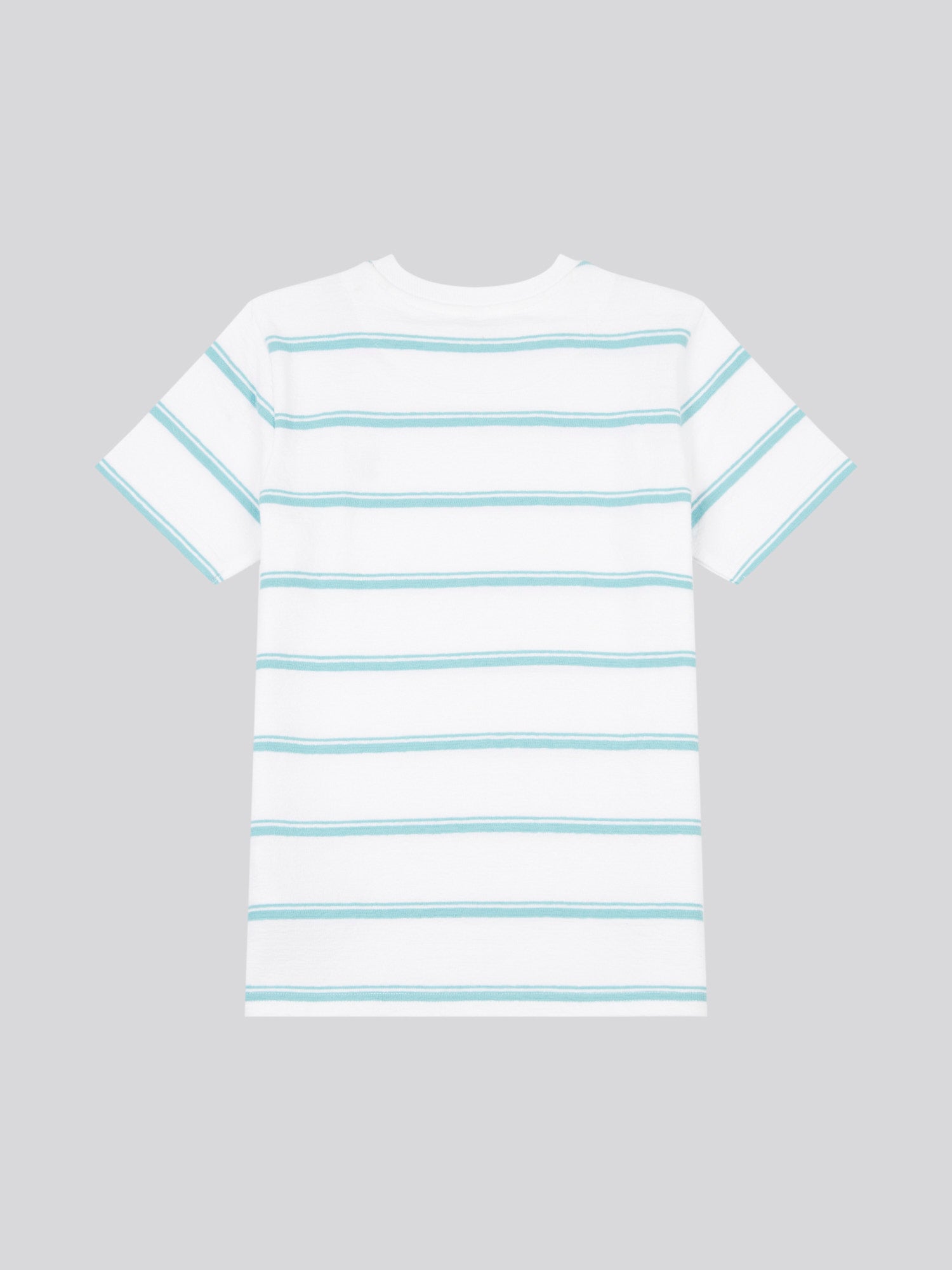 Terry Stripe Tshirt Bright White