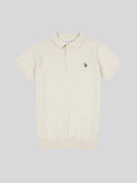 Combed Cotton SS Polo Birch Marl