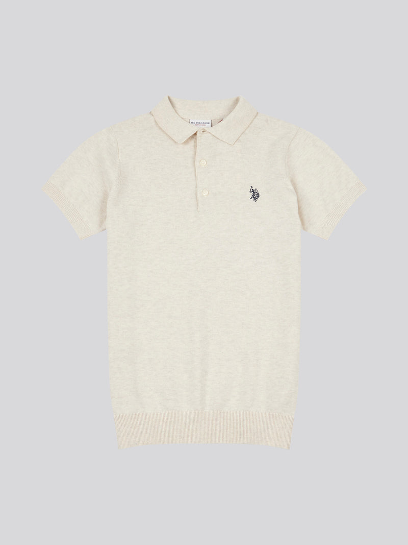 Combed Cotton SS Polo Birch Marl