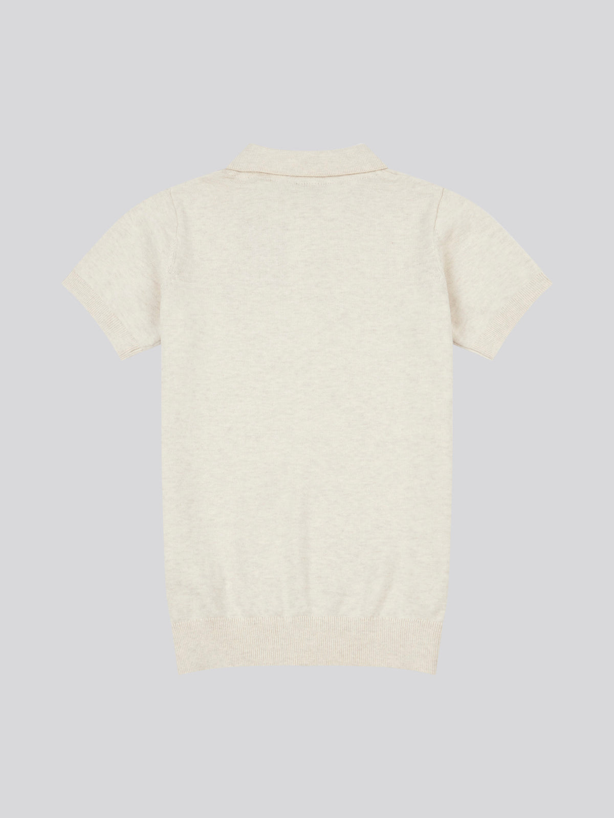 Combed Cotton SS Polo Birch Marl