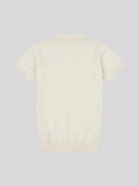 Combed Cotton SS Polo Birch Marl