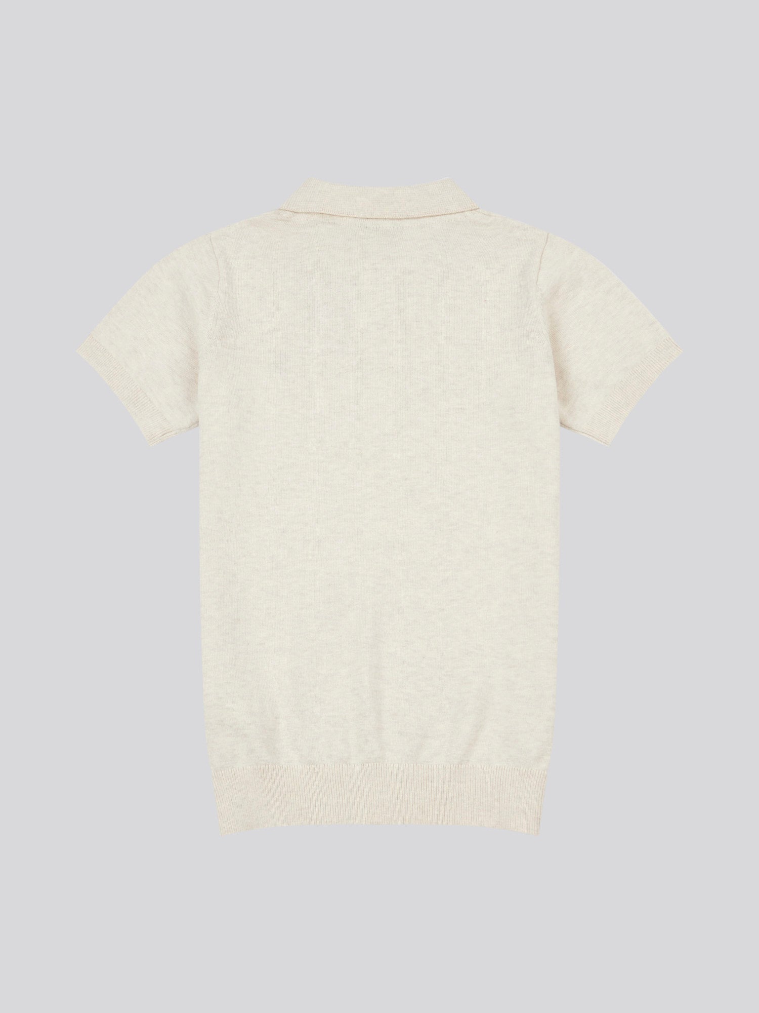 Combed Cotton SS Polo Birch Marl