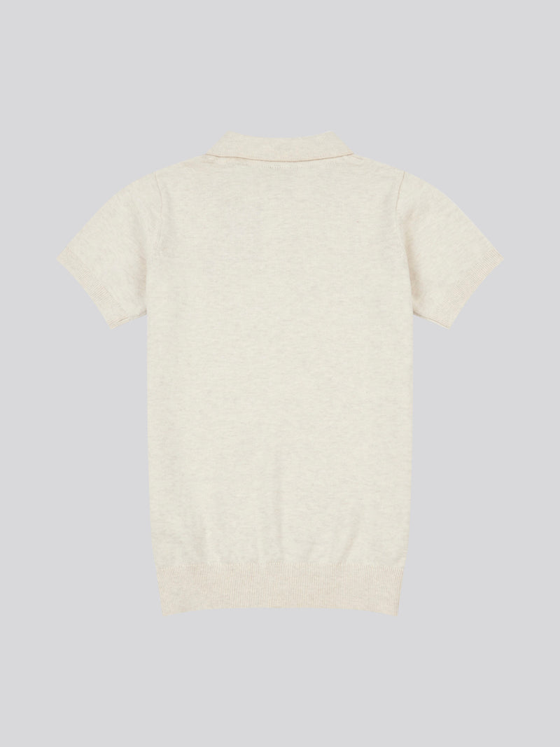 Combed Cotton SS Polo Birch Marl