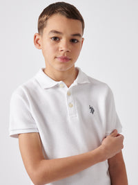 Texture DHM Polo Bright White