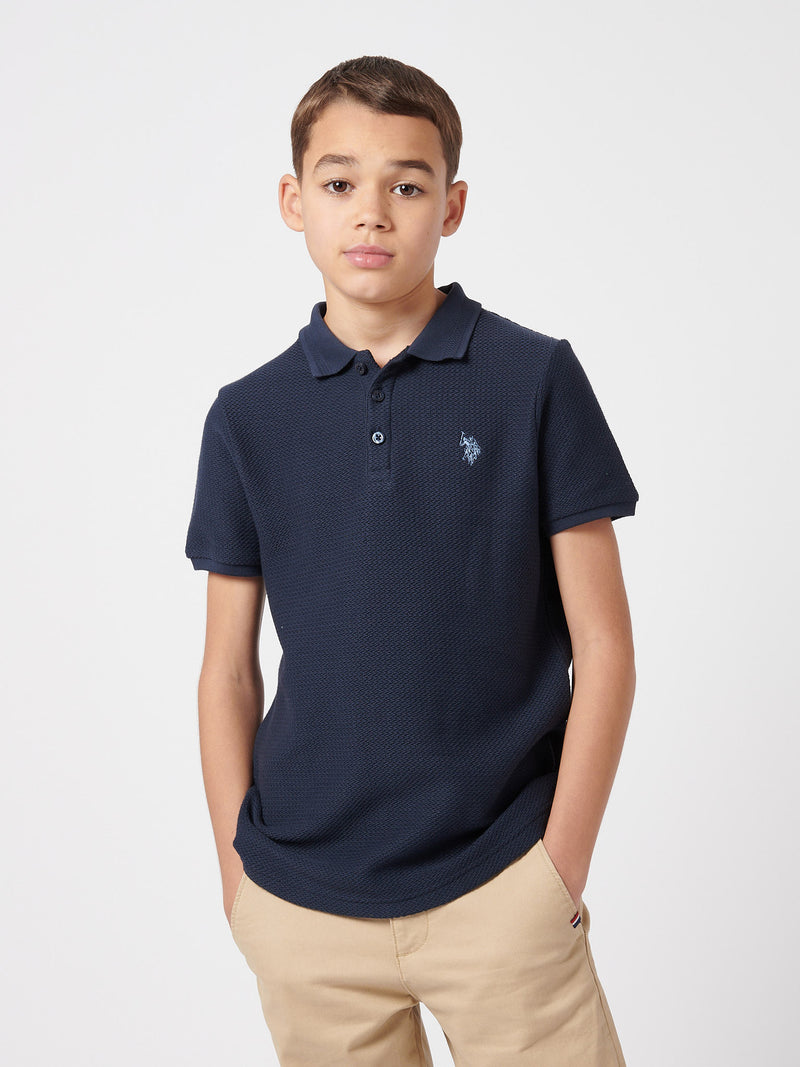 Texture DHM Polo Dark Sapphire Navy