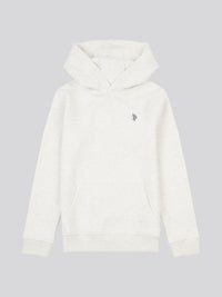 DHM Herringbone Hoodie Light Grey Marl