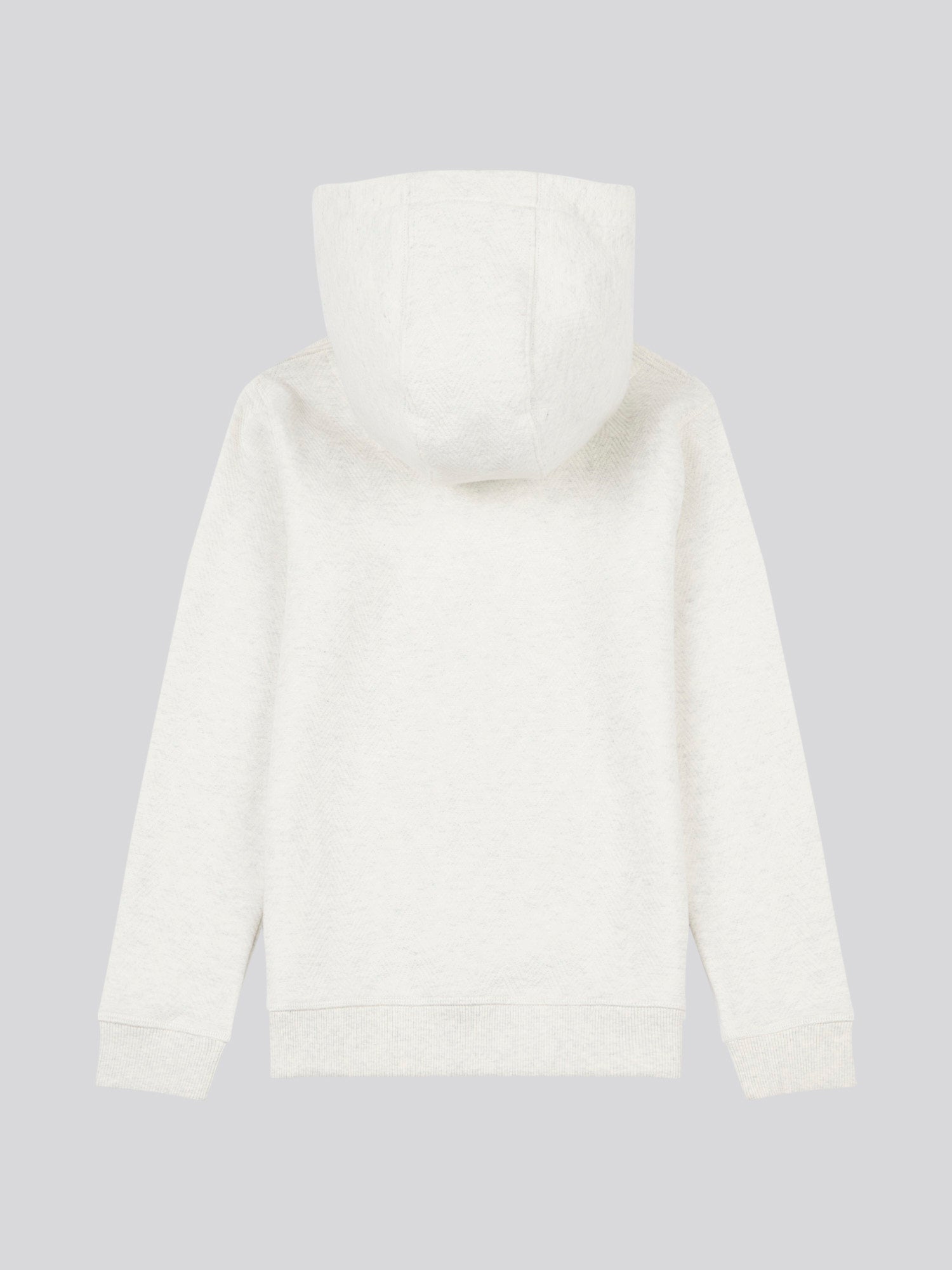 DHM Herringbone Hoodie Light Grey Marl