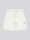 DHM Herringbone Sweat Short Light Grey Marl