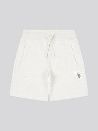 DHM Herringbone Sweat Short Light Grey Marl