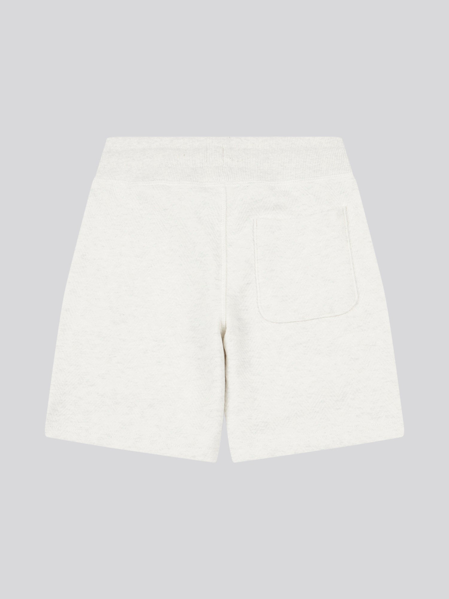 DHM Herringbone Sweat Short Light Grey Marl