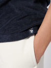 Terry Reverse Collar Polo Dark Sapphire Navy