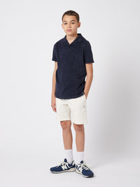 Terry Reverse Collar Polo Dark Sapphire Navy