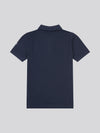 Check Texture Polo Dark Sapphire Navy / Haute Red DHM