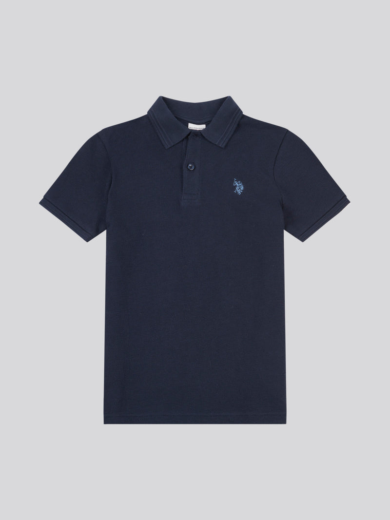 Texture Terry Polo Dark Sapphire Navy / Moonlight Blue DHM