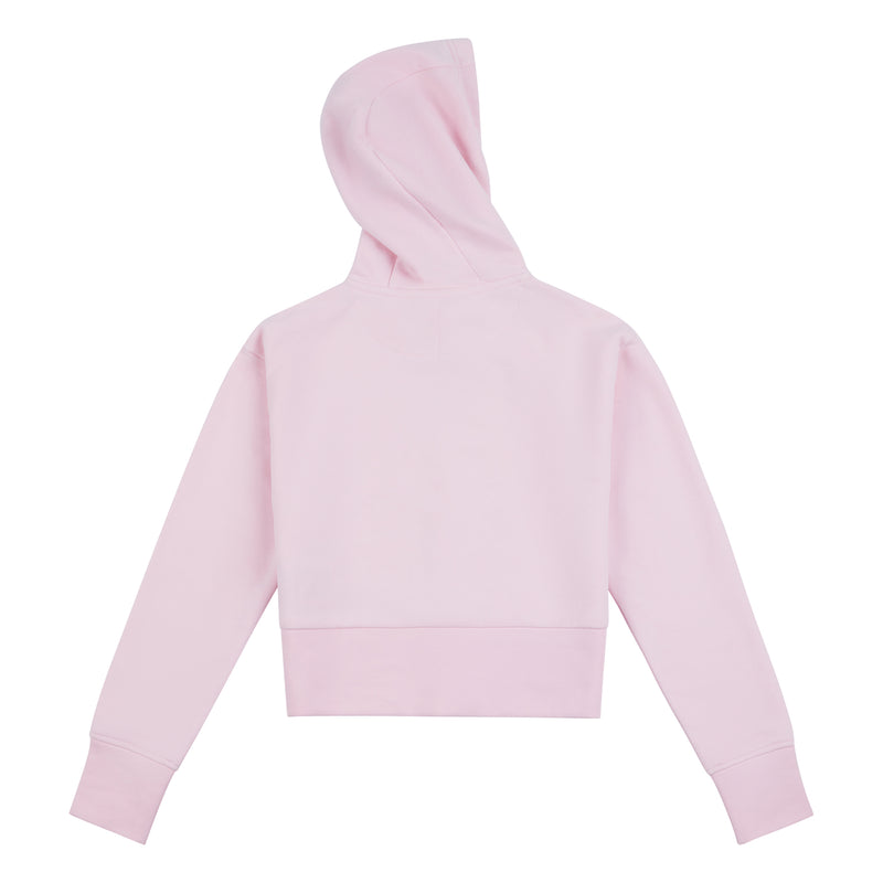 Girls Quarter Zip Hoodie in Orchid Pink