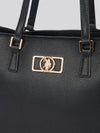 U.S. Polo Assn. Womens Jones Chic Shopping Bag in Black