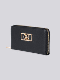 U.S. Polo Assn. Womens Jones Chic Zip Around Wallet in Black